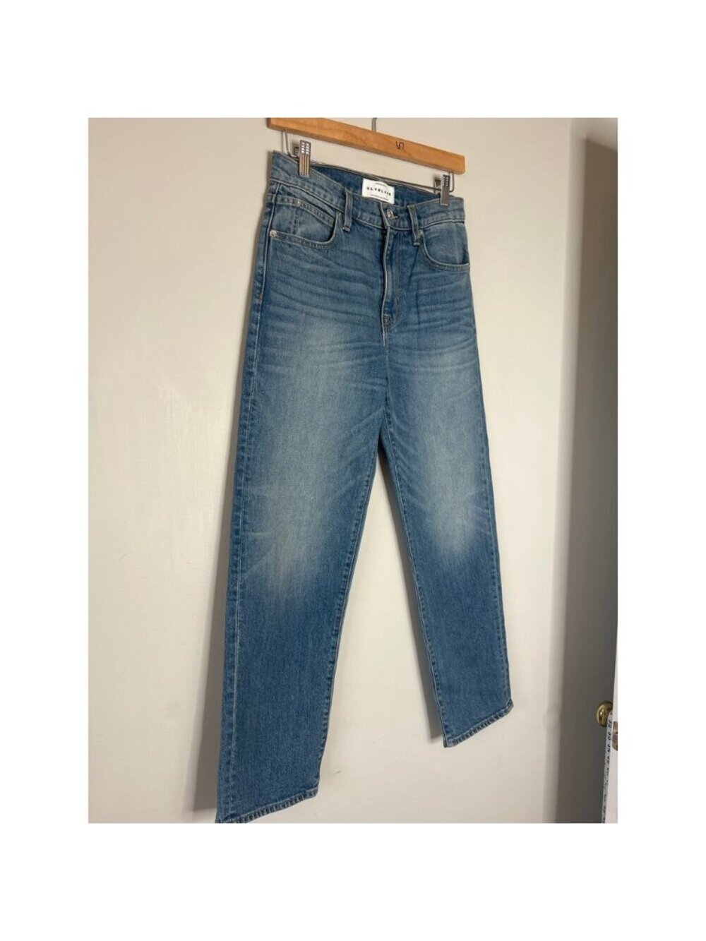 NEW SLVRLAKE Sophie High Rise Straight Leg Fit Ankle Jeans Blue Wash Size: 26 - Picture 3 of 7